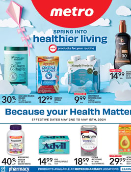 Metro - Ontario - Pharmacy Flyer Specials